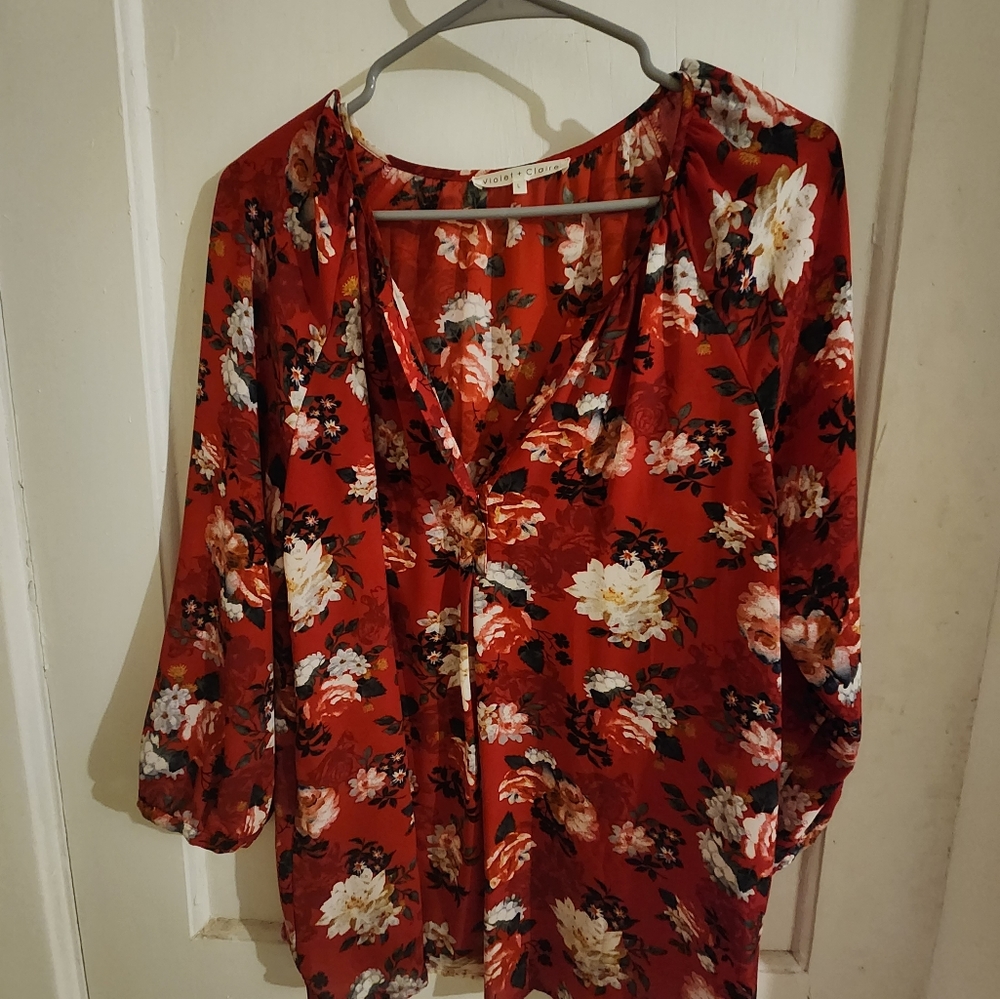 Violet & Clare Floral Blouse